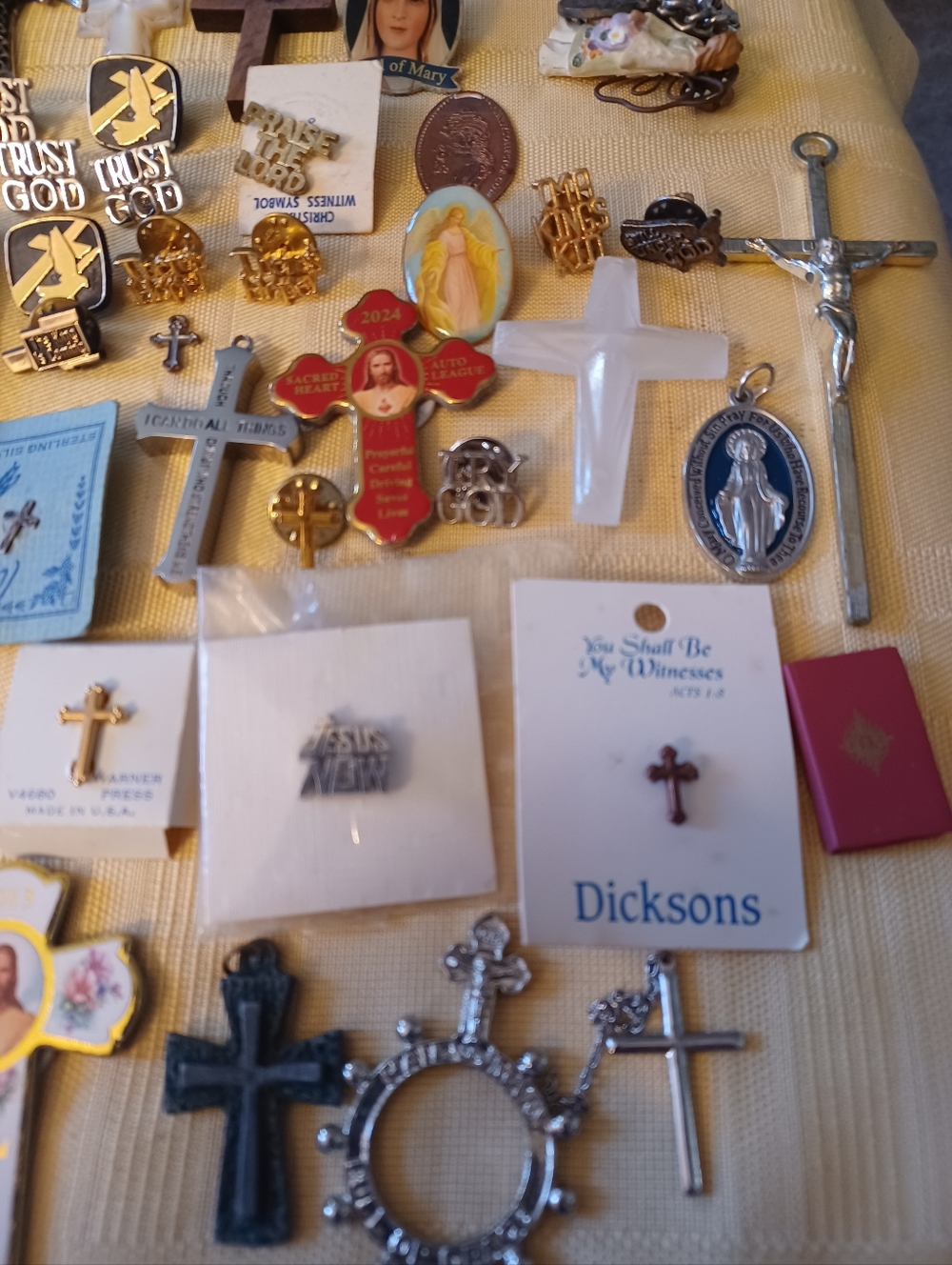 Large Vintage Religious Assorment  Crosses